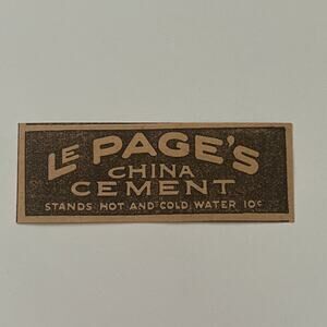 Le Page's China Cement Stands Hot & Cold Water 10c 1917 Clipping SAI4-S66